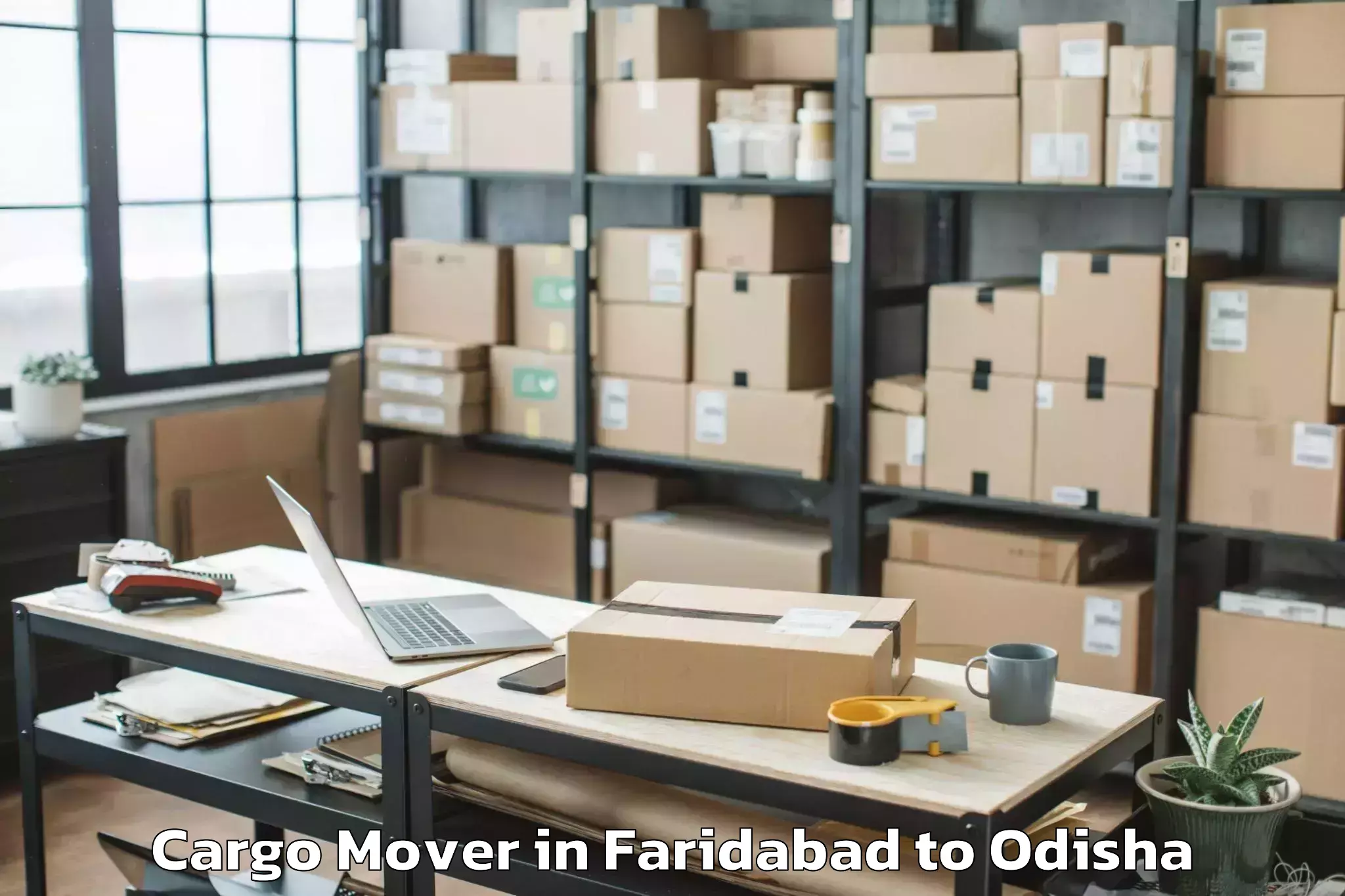 Discover Faridabad to Jeypore Airport Pyb Cargo Mover